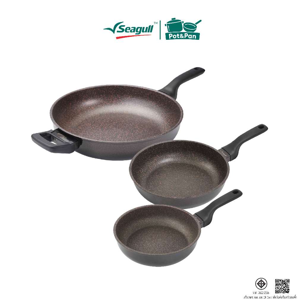 Seagull กระทะทรงลึกอัลทิเมท Ultimate Deep Fry Pan มีให้เลือก 3 ขนาด