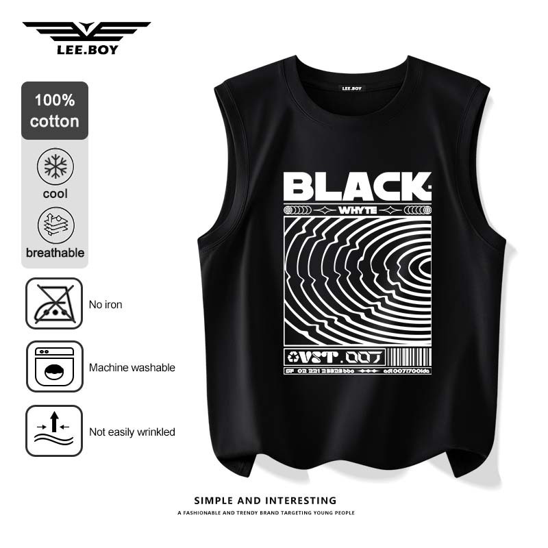 เสื้อกล้ามโอเวอร์ไซส์ ผ้านิ่ม นุ่ม ใส่สบาย สกรีนลาย แฟชั่นสำหรับผู้ชาย M-3XL สกรีนมาใหม่ ดีไซน์เก๋ ใหม่ พร้อมส่งในไทย
