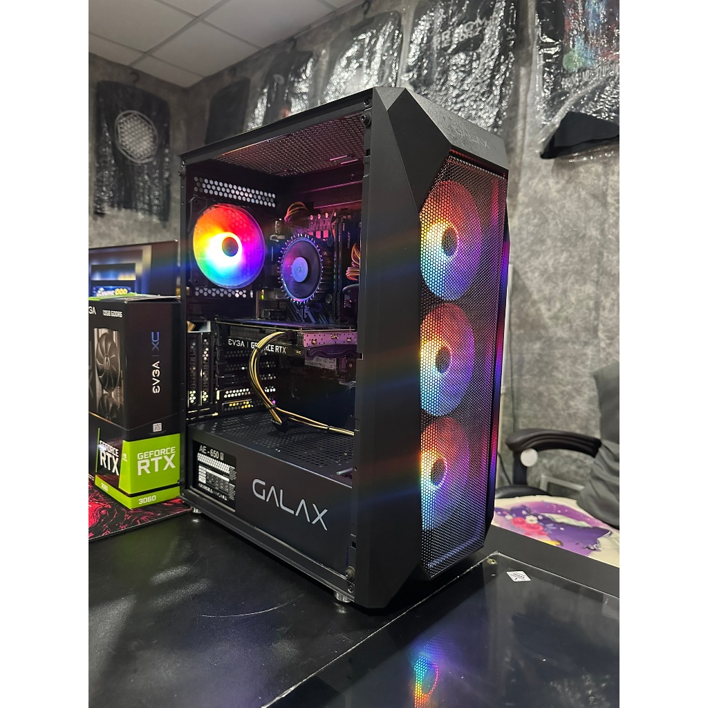 คอมเซ็ต มือสอง Spec I5 12400f/ EVGA 3060 12gb / H610M VDH/M.2DDR4 / Ram 16gb(8*2) bus 3200 / M.2 500