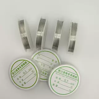 ลวดสำหรับทำเครื่องประดับ ขนาด 0.3,0.4,0.5 และ 0.6 มิล สำหรับงาน DIY