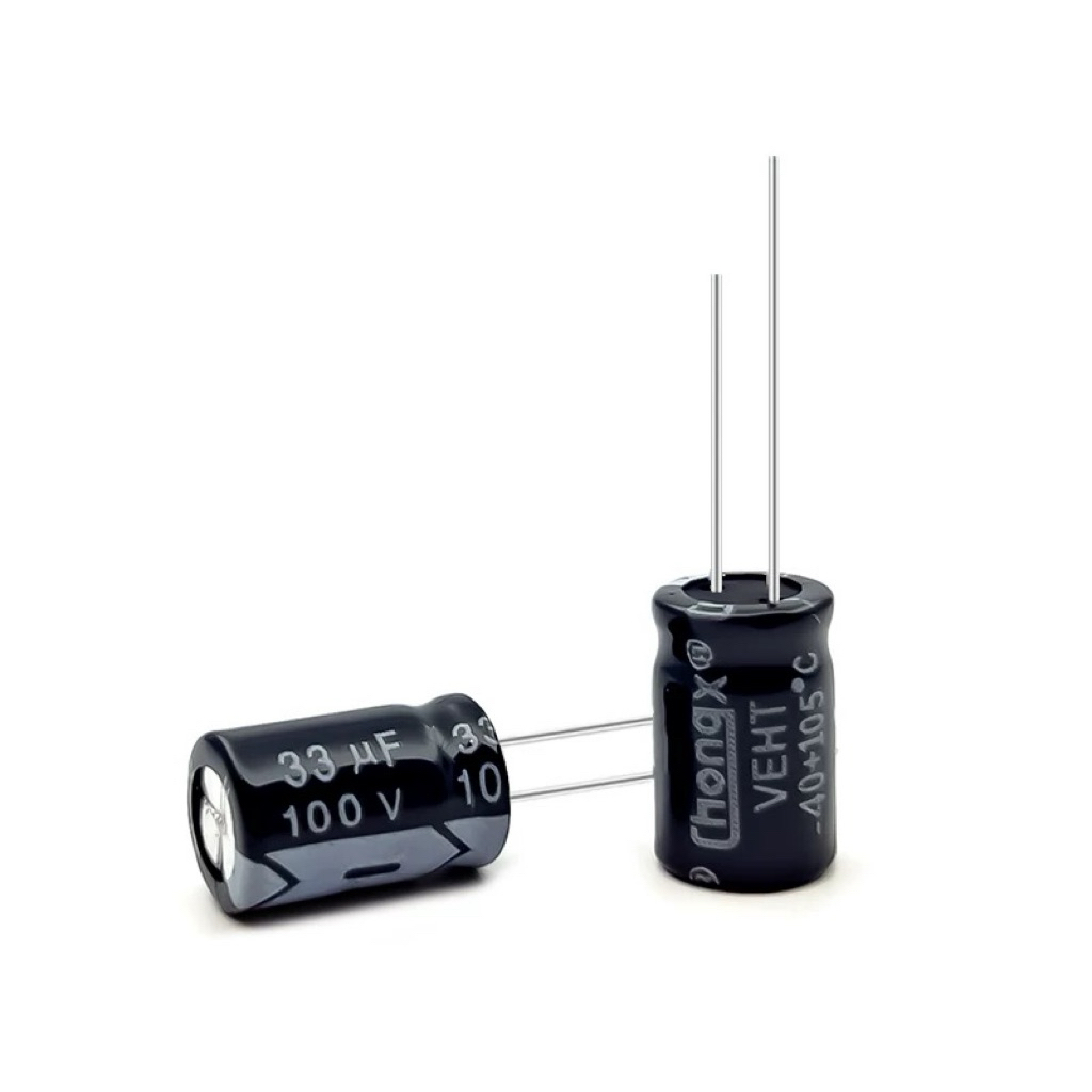 แพ็ค 5ตัว capacitor c  33uf 10v 16v 25v 35v 50v 63v 100v 250v 450v