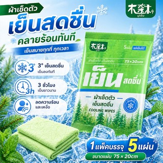[COD][ซื้อ 5 แถม 5] ผ้าเช็ดทำความสะอาดมิ้นต์เย็นสดชื่น ผสมเมนทอลเพื่อความเย็นสดชื่น