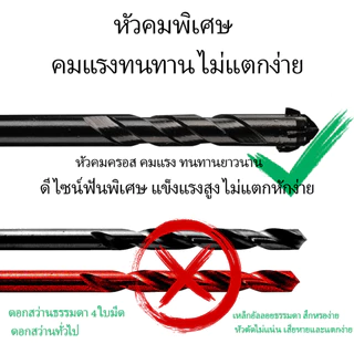 ชุดดอกสว่านคาร์ไบด์ 7 ชิ้น เซ็ตสำหรับกระเบื้องพลาสติกเซรามิกคอนกรีตแก้วเซรามิก