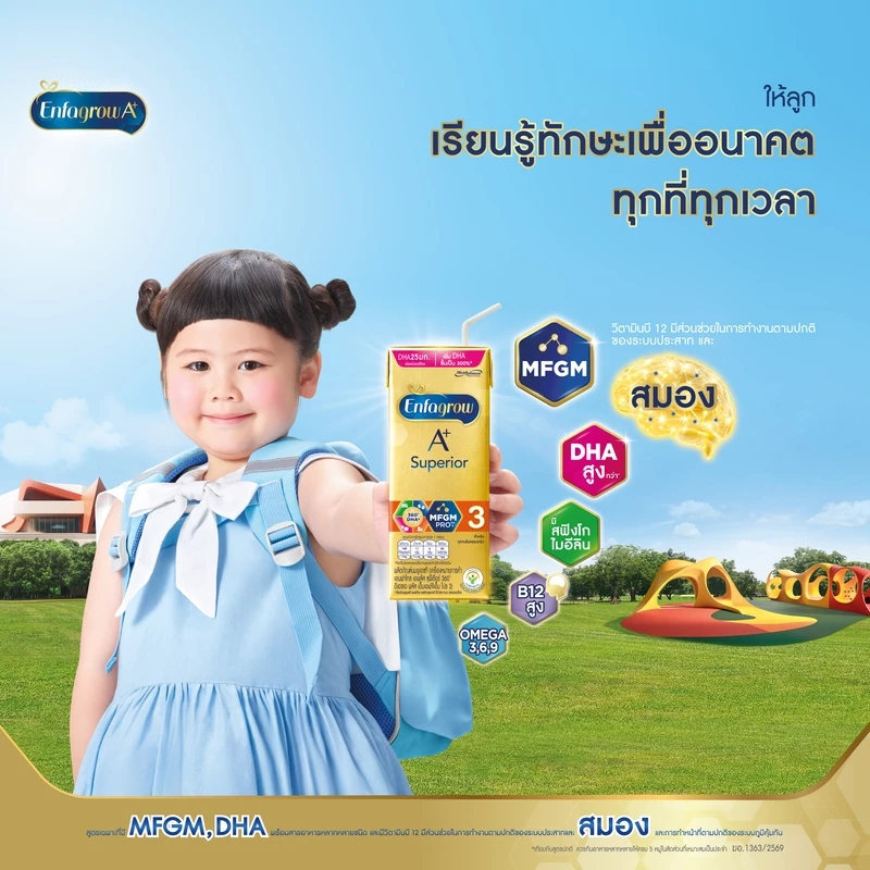 นมกล่อง เอนฟาโกร ยูเอชที ซุพีเรียร์ สูตร3 (24 กล่อง) x4 ลัง Enfagrow UHT Superior Stage3 (24 boxes) x4 thumbnail 5