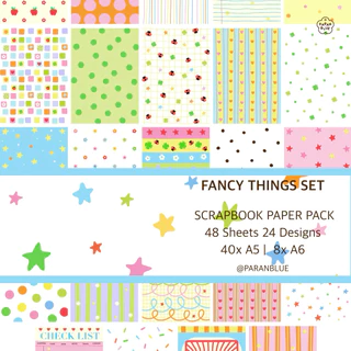 กระดาษพื้นหลัง ตกแต่งไดอารี่ 🍎✏️📖 Scrapbook junk journal diary pattern papers