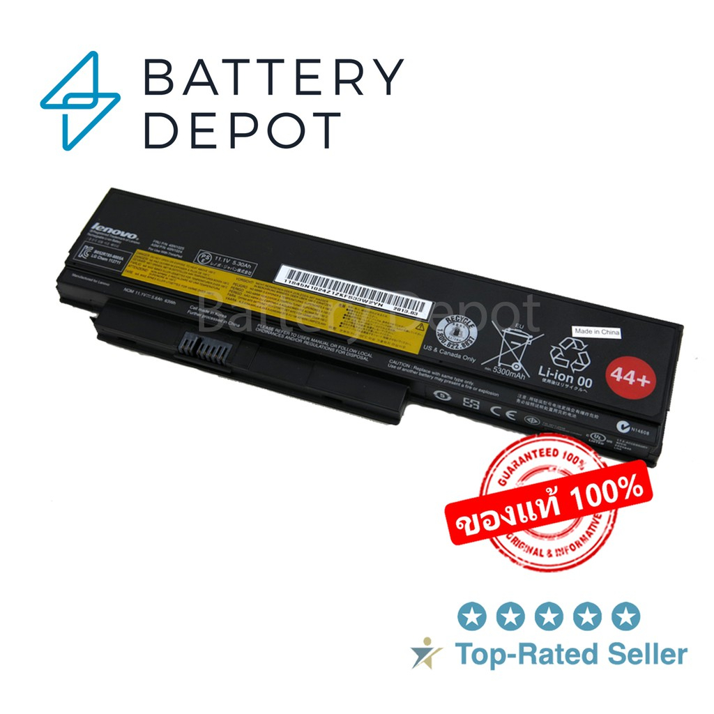 Lenovo แบตเตอรี่ ของแท้ สำหรับ Lenovo Thinkpad X220 X230 X230i FRU 45N1025 45N1024 Lenovo Battery แบ