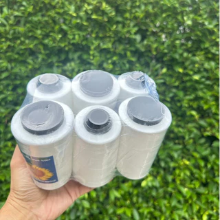 [[ 1 แพ็ค 6 หลอด ]] ด้ายเย็บ ด้ายเย็บผ้า ด้ายสปัน 40/2 สีขาว สีดำ สำหรับเย็บผ้า