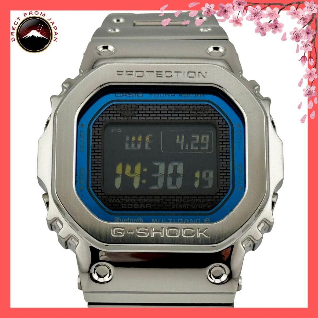 CASIO G-SHOCK GMW-B5000D-2JF Full Metal Blue Solar BT ของแท้ 💯 พร้อมส่ง นำเข้าจากญี่ปุ่น