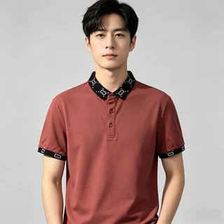 PROMAN เสื้อโปโลผู้ชาย ทรงหลวมสบาย ผ้าฝ้ายแท้ ใส่ไปทำงาน-เที่ยวได้ สีไม่ซีด ไซส์ M-3XL