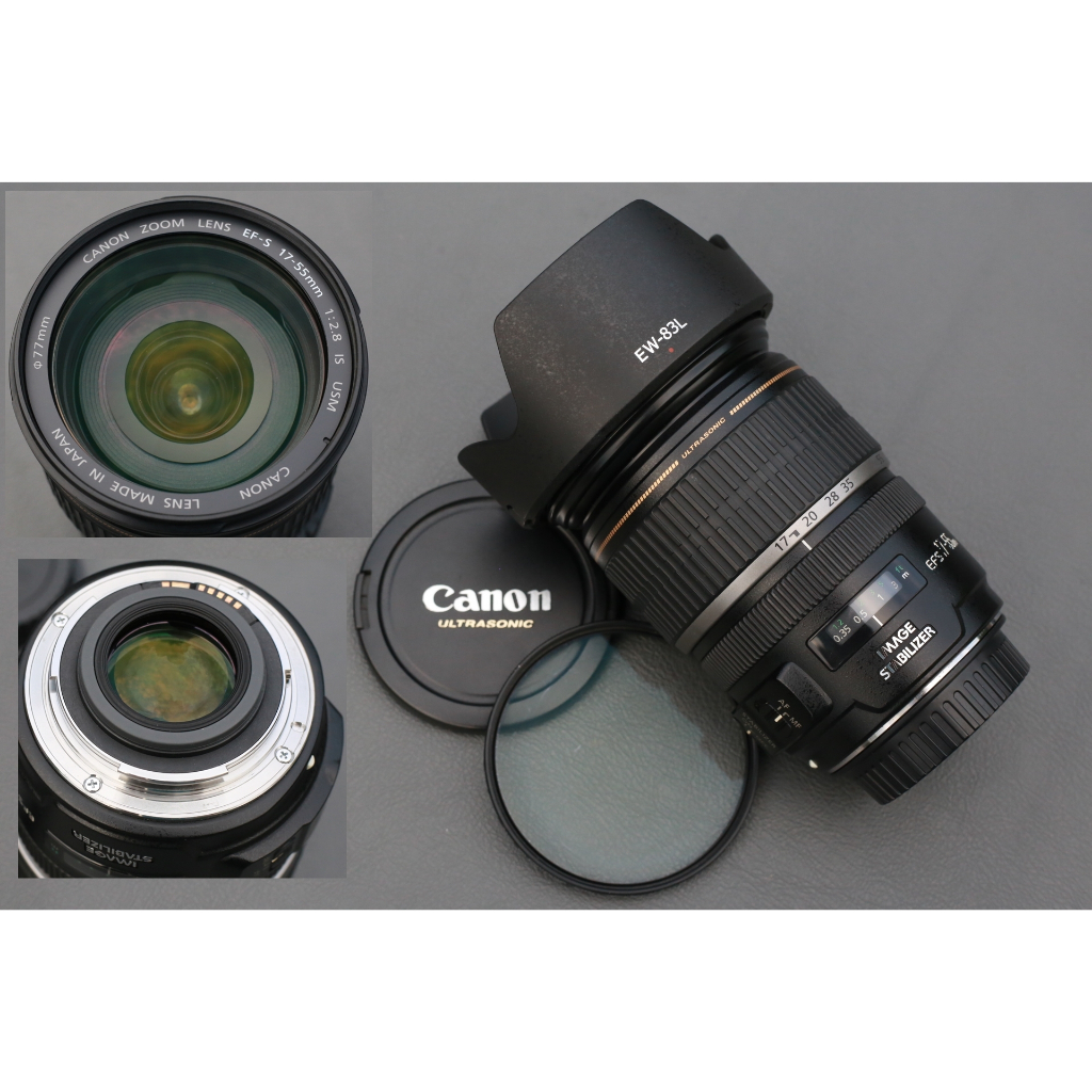 CANON EF-S 17-55 mm. IS USM F2.8 97% +F+HOOD (เทพตัวคูณ) เลนส์ซูมไฟล์ภาพสวยคม สีสดใส สภาพใหม่ 95% รั
