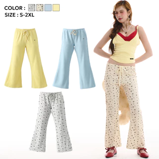Bemingpants082-Lami Shorts - กางเกงขายาวลายการ์ตูนแมตช์ลุคเดียวกับสายเดี่ยวใส่เป็นเซ็ตน่ารัก
