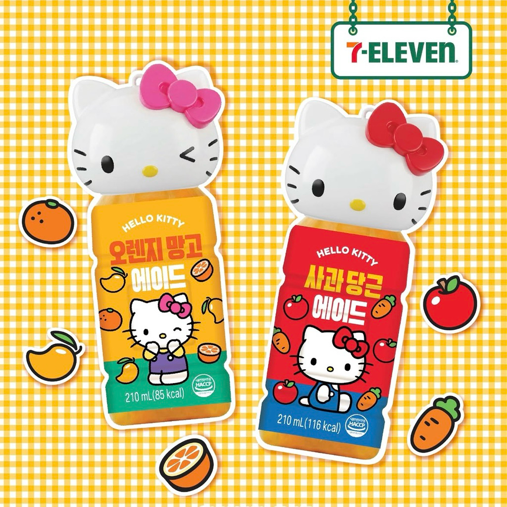 อ่านรายละเอียดก่อนสั่ง! ขวดน้ำพวงกุญแจHello Kitty X 7-Eleven Korea (พร้อมส่งในไทย) ของแท้นำเข้าจากเกาหลี
