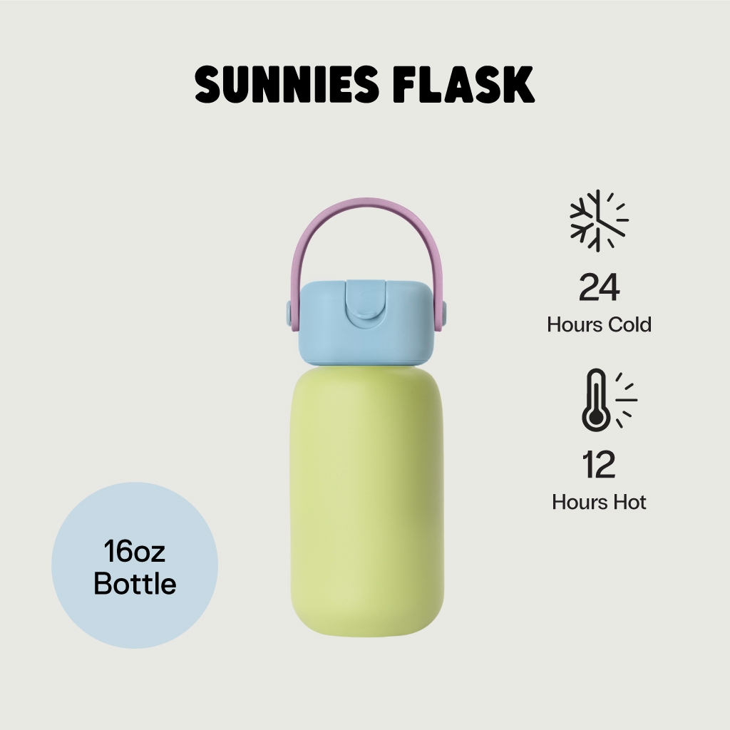 Sunnies Flask 16oz Ready-made Flask (กระบอกน้ำเก็บความร้อน-เย็น)