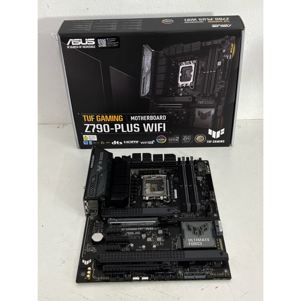 ASUS TUF GAMING Z790-PLUS WIFI มือ2 ใส่M.2 4ช่อง DDR5  ประกันAce เมกะบางนา 24/3/2027 ประกันAsus 12/2