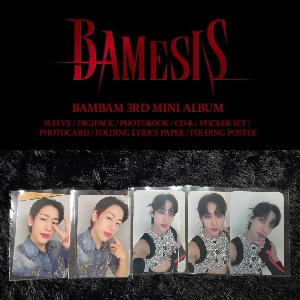 Photocard BamBam อัลบั้ม Bamesis∋∈❤️🖤