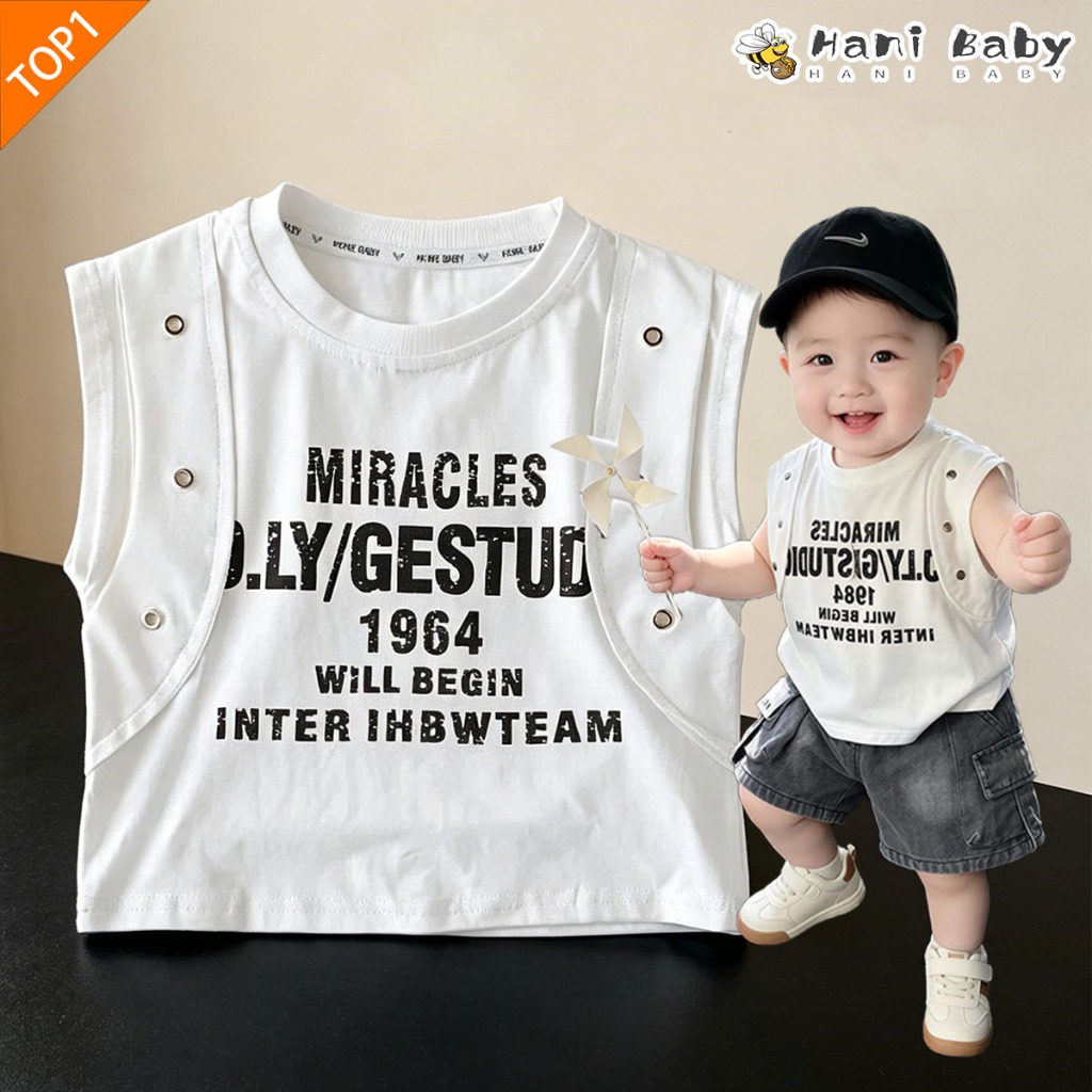 เสื้อกล้ามเด็ก เสื้อแขนกุดเด็ก ดีไซน์แฟชั่น ผ้านุ่มสบาย งานสวยจริง ไซส์90-160
