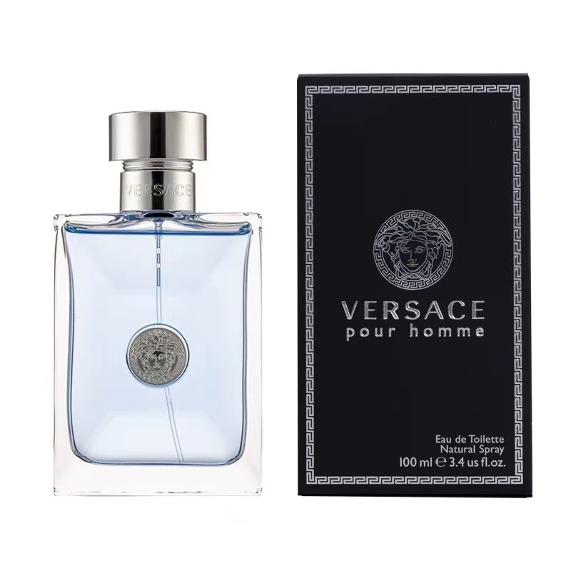 VERSACE Pour Homme EDT 100ml น้ำหอมผู้ชาย กลิ่น Lemon+Bergamot+Cedar+Amber ใส่ได้ทุกโอกาส พร้อมกล่อง