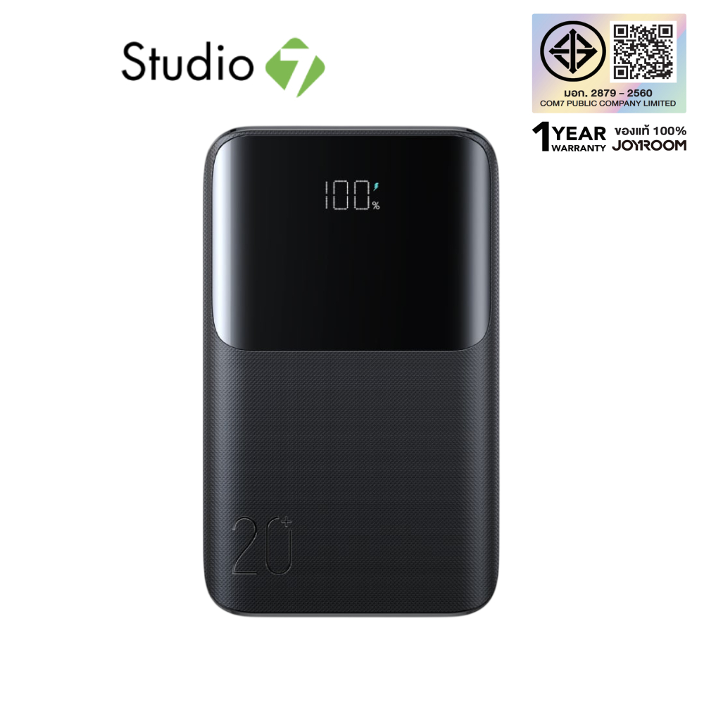พาวเวอร์แบงค์ JOYROOM 20,000 mAh Star Series Mini 22.5W JR-QP192mini Black (CCC) by Studio7