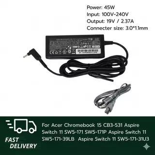 (ประกัน 18 เดือน) สายชาร์จ โน้ตบุ๊ก for Acer Swift 1 3 5 A514-52 Spin 3 SP314 Swift 5 SF514 สายไฟ มอก. (Acer004)