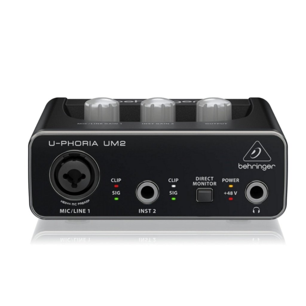 BEHRINGERUM-2 audio interface อินเตอร์เฟส อินพุต2เอาท์พุท UM2ตัวเล็ก พกพาง่าย UM2