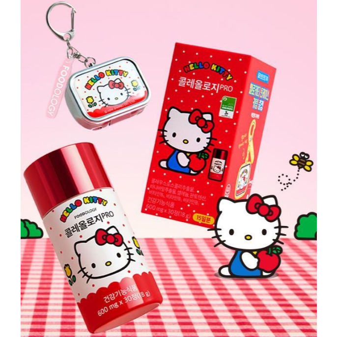 Foodology Coleology Pro x Hello Kitty 600 mg*30ea 18g