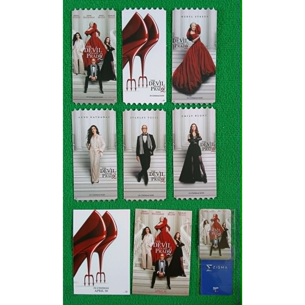 The Devil Wears Prada2 โปสการ์ด การ์ดวิบวับ CT ทั้ง6ลาย แยกลายขาย การ์ด Doby สวยงาม น่าเก็บสะสม