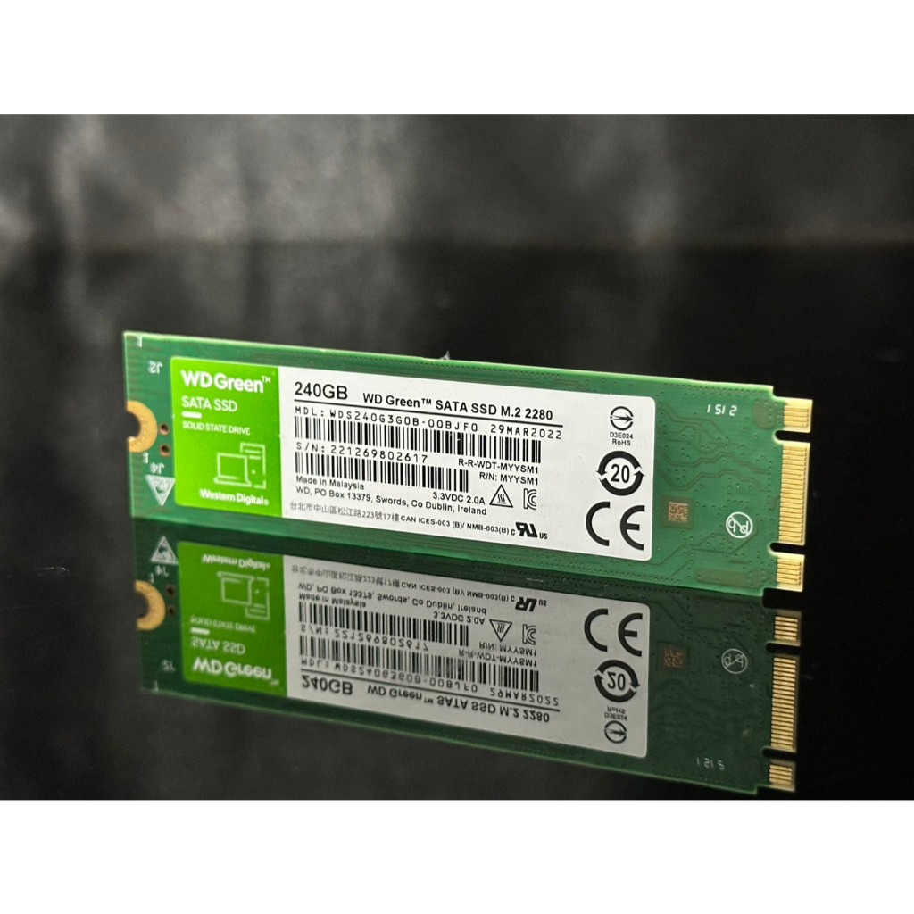 SSD (solid state drive) WD Green 240GB  กรุณาอ่าน (SSD M.2 M.SATA)