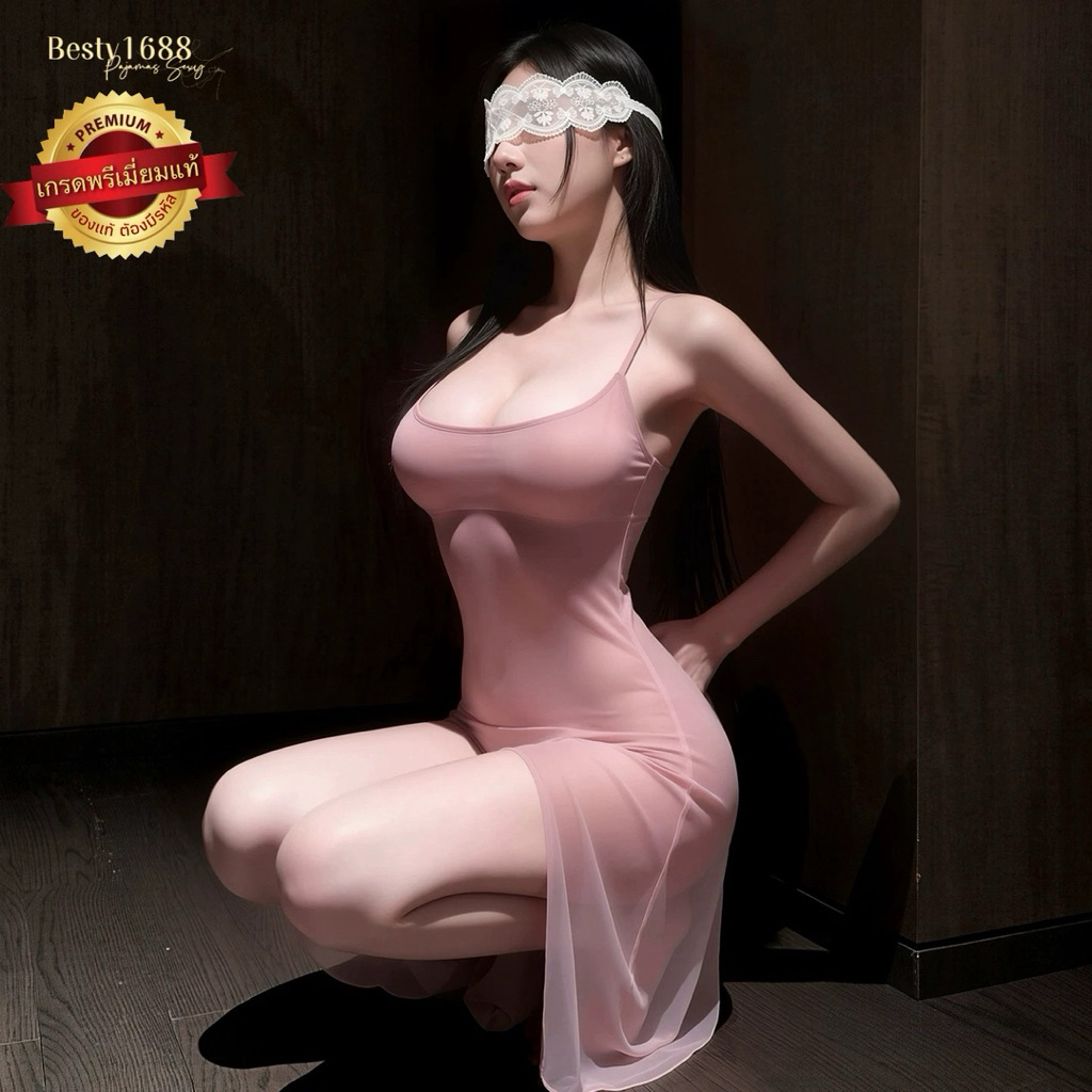 ชุดนอนเซ็กซี่ ชุดนอนซีทรู Sexy รุ่น D597 เครก