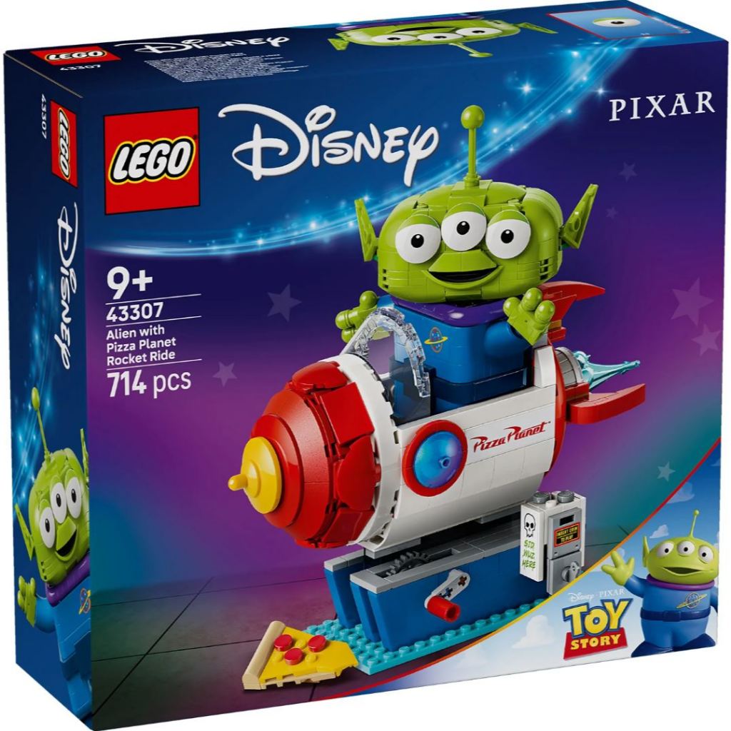 LEGO® | Disney and Pixar Toy Story Alien with Pizza Planet Rocket Ride 43307