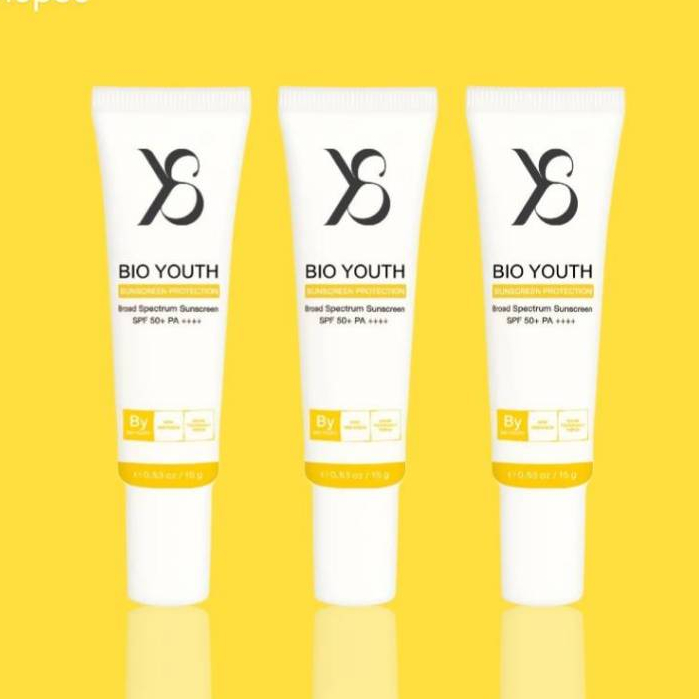 Y8 Bio Youth Sunscreen Protection SPF 50+PA++++15G. กันแดดหน้าใส กันเหงื่อ ปรับผิวให้ขาวขึ้น 1 ระดับ