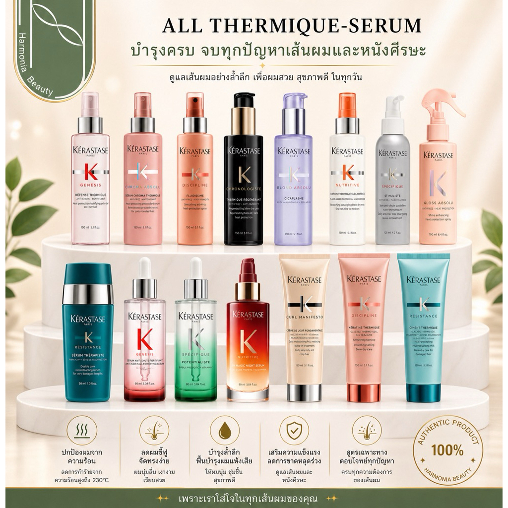 KERASTASE All Serum เซรั่มบำรุงผม ไม่เหนียวเหนะหนะ กลิ่นหอม หรูหรา สินค้าแท้ 100%