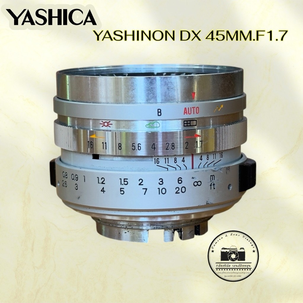 เลนส์มือหมุน YASHICA YASHINON-DX 45MM.F1.7 M39 MOUNT