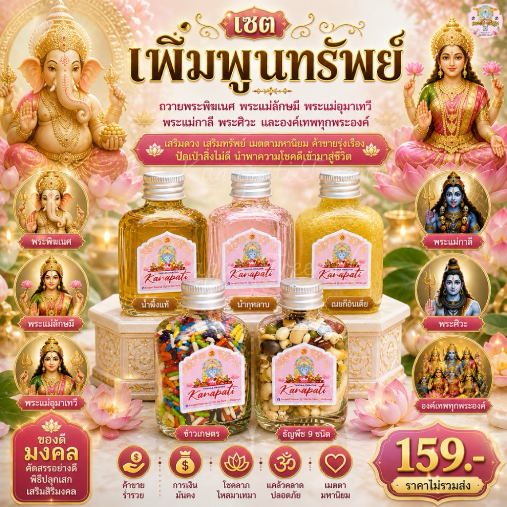 เซตเพิ่มพูนทรัพย์ ถวายองค์เทพ