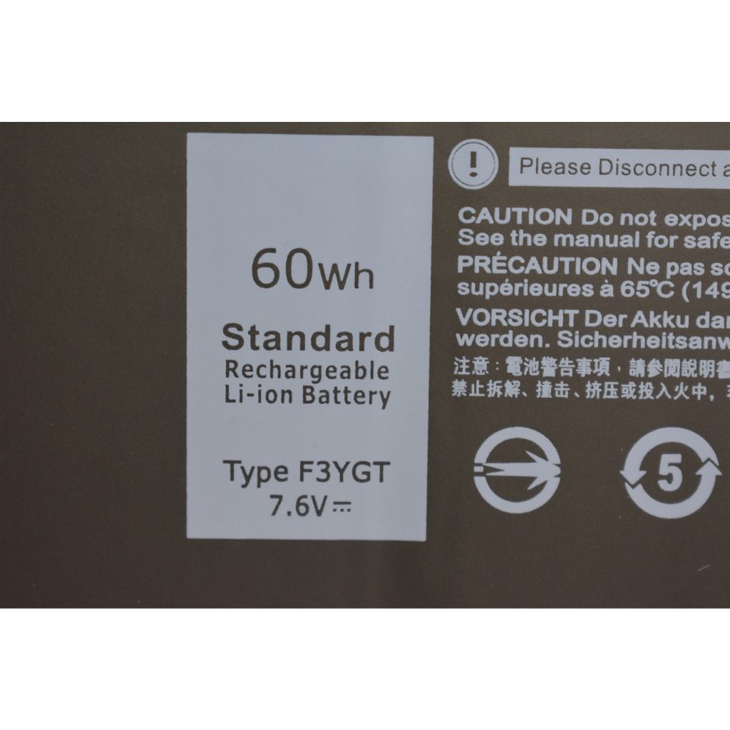 F3YGT Laptop Battery For D.ell Latitude 12 7000 E7280 รูปที่ 3