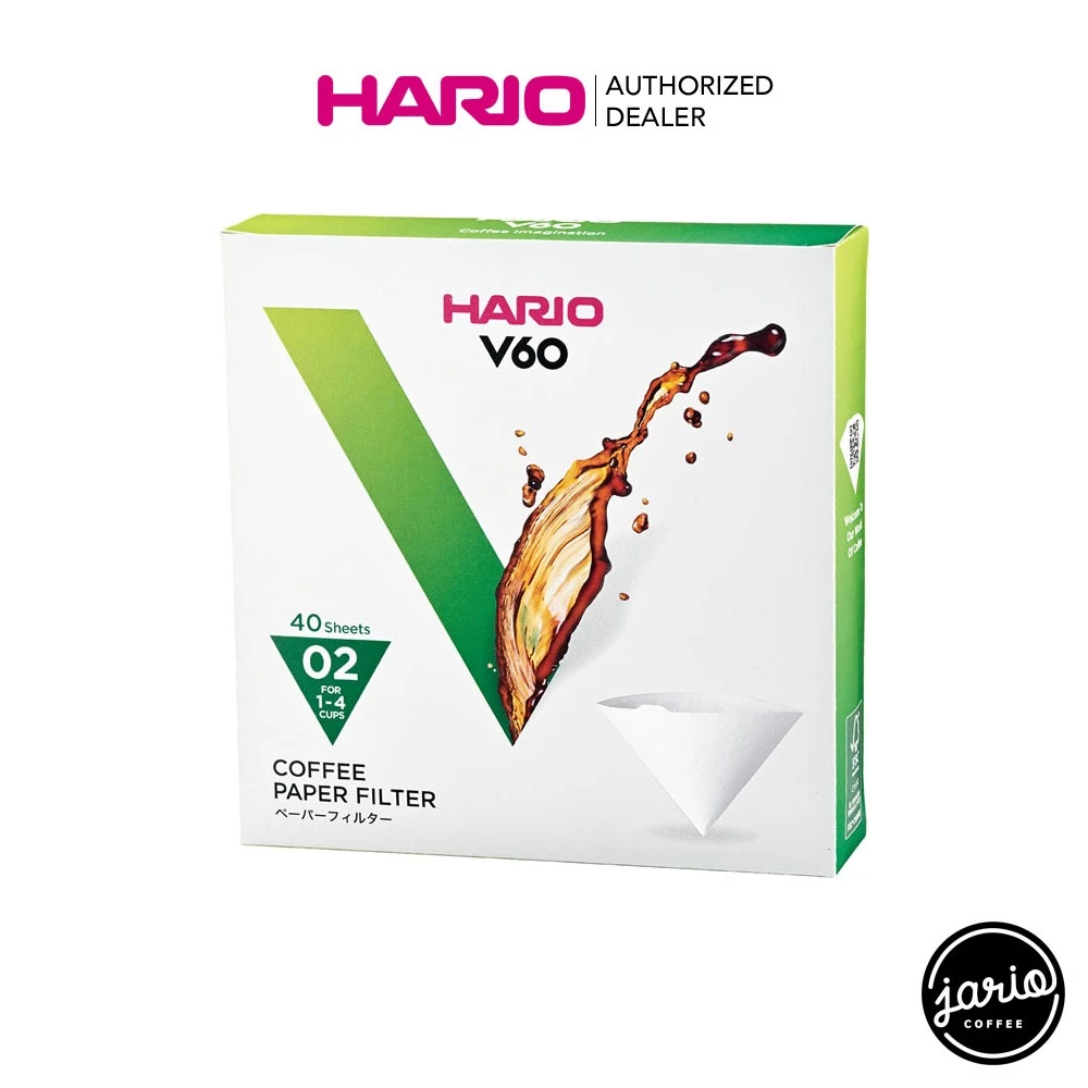 JARIO x HARIO กระดาษกรองกาแฟ HARIO V60 (แท้จากญี่ปุ่น) 40 แผ่น Drip Pour-Over Coffee Filter
