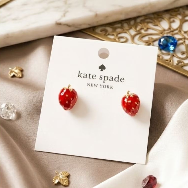 สร้อยคอ ต่างหู สตรอเบอร์รี่ Strawberry Fields Mini Pendant/earring