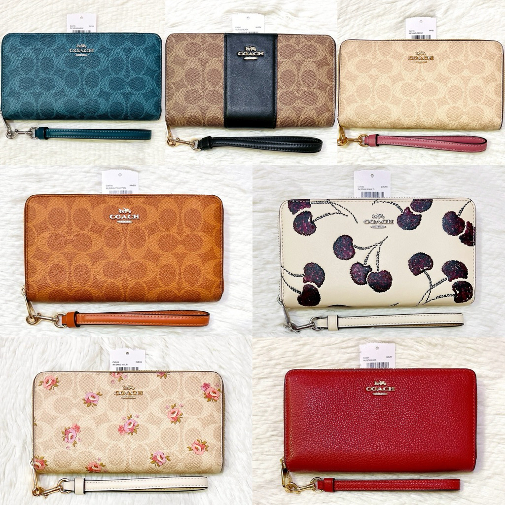 🌟พร้อมส่ง🌟ของแท้💯🇺🇸เลือกลายด้านใน💗 LONG ZIP AROUND WALLET