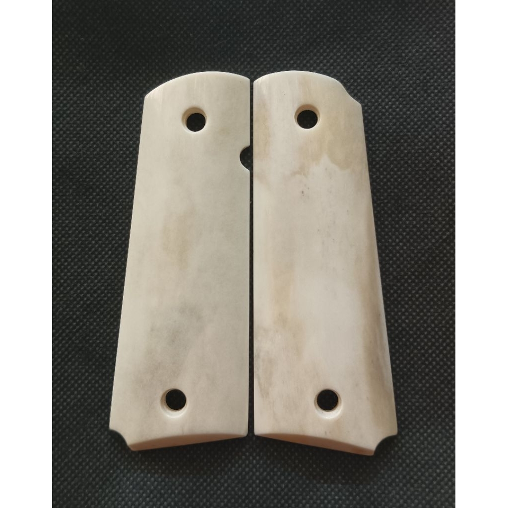 1911 grips ด้ามมีด 1911 ด้ามจับ ประกับกระดูกควายแท้ อุปกรณ์เสริมตกแต่งสำหรับ​ 1911 ขนาดมาตรฐาน