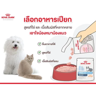*ยกกล่อง 12ซองX 85-140g* Royal Canin อาหารสุนัขเเบบเปียก