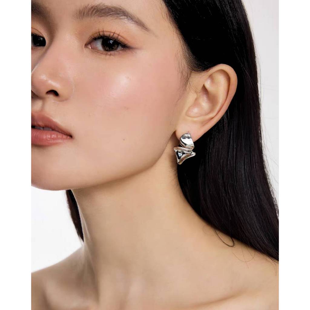 ✨LULU✨ Velle 925 needle (ML-019) ต่างหู ก้านเงิน(S925)