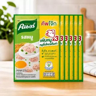 12ซอง คนอร์ คัพโจ๊ก รสหมู ชนิดซอง 32 กรัม