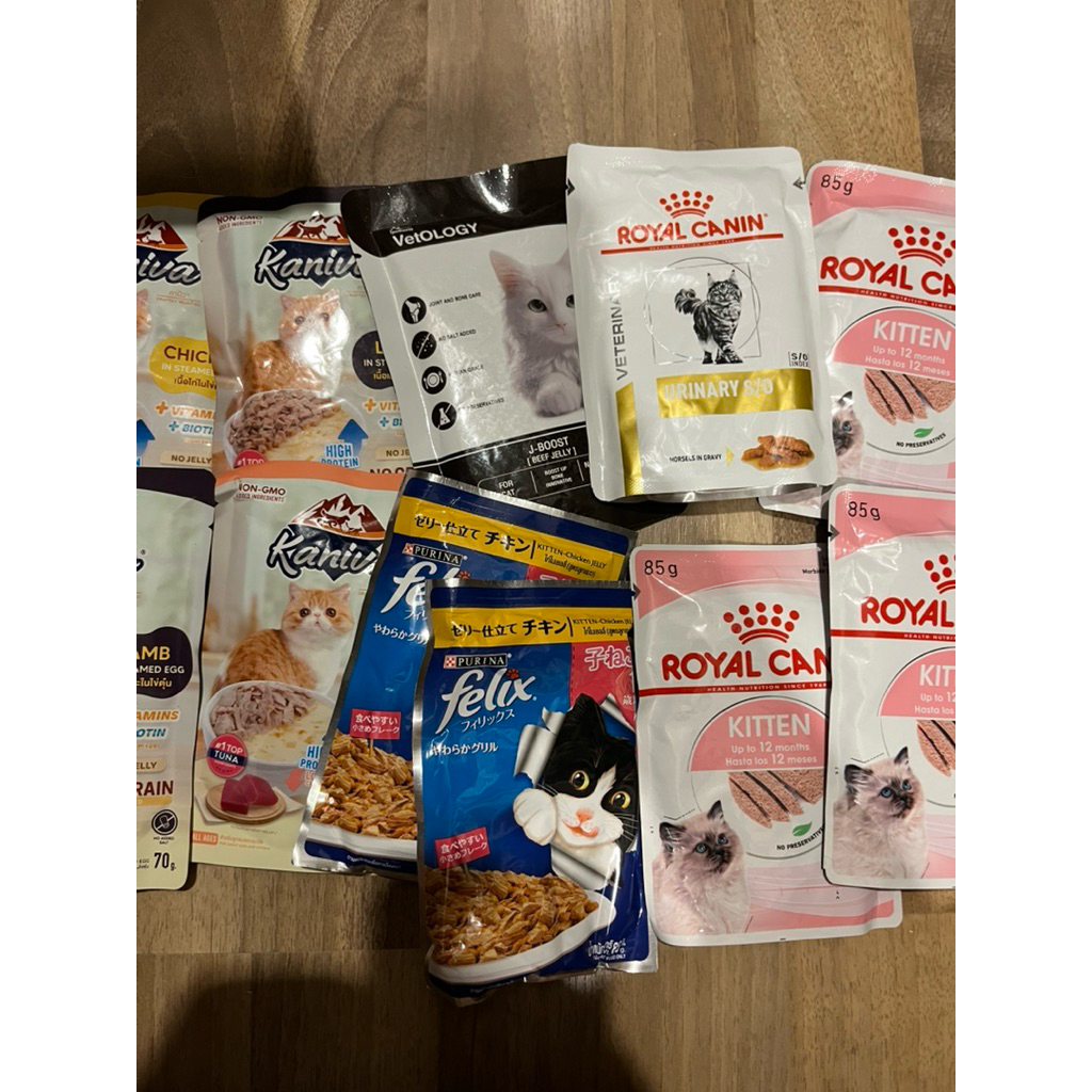ส่งต่อ อาหารเปียกแมว Pramy Kaniva Royal canin Felix
