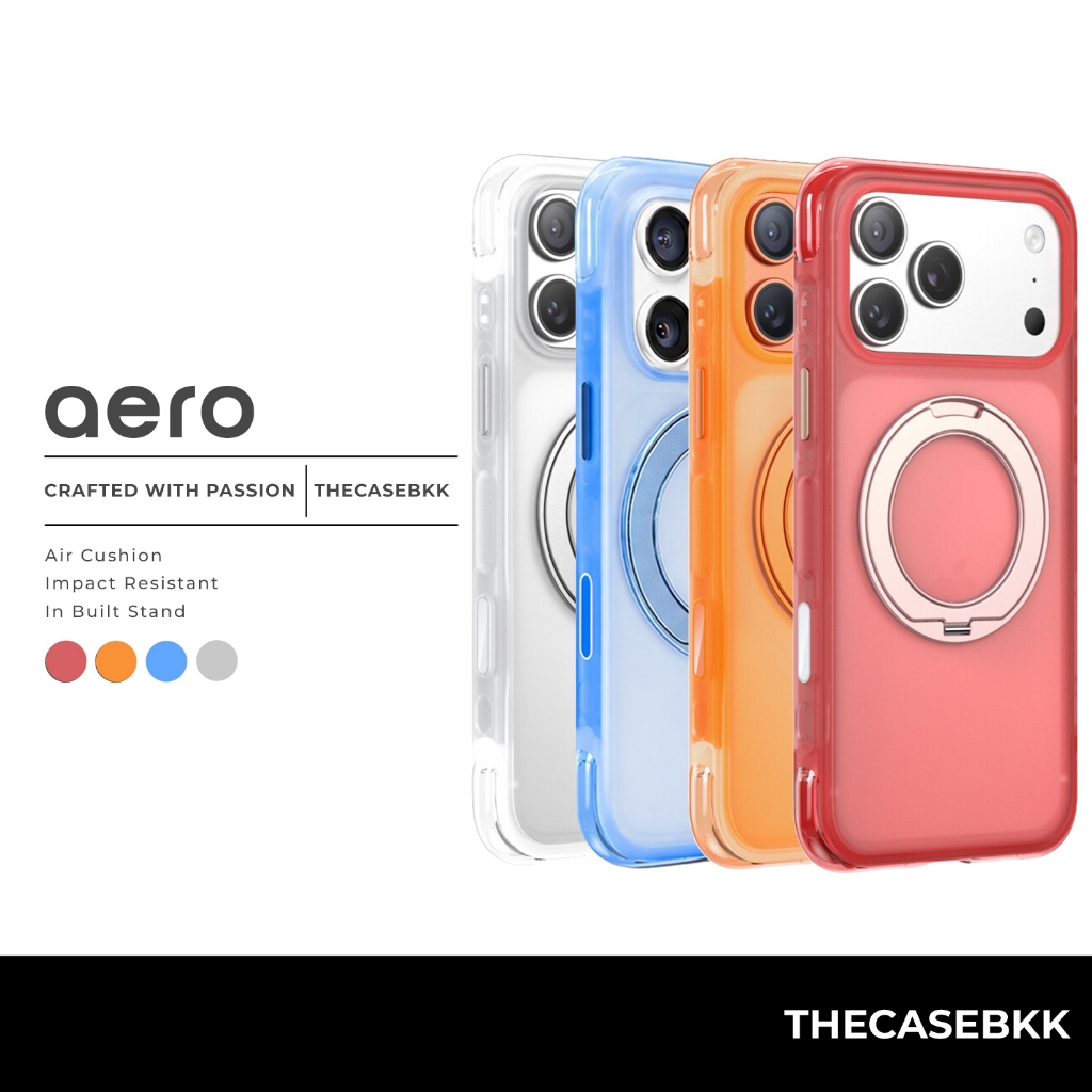 Aero Design เคสไอโฟน ขอบช่องอากาศ THECASEBKK เคสกันกระแทก iPhone Case 17 / 17 Pro / 17 Promax
