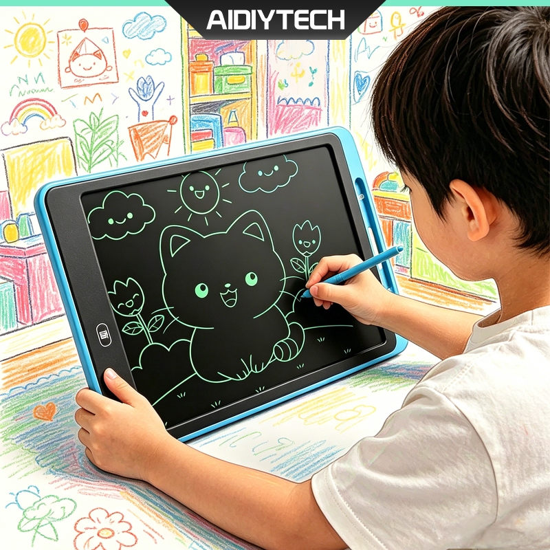 [แถมฟรี! ปากกาวาดรูป] จอสี 16 นิ้ว กระดานวาดภาพ LCD ของเล่นเสริมพัฒนาการเด็ก กระดานเขียนเด็ก ถนอมสายตา เลิกติดมือถือ