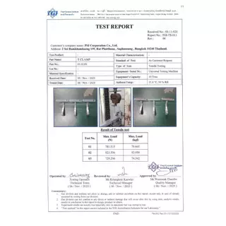 แพ็ค 10ชิ้น PSI T CLAMP NEW ชุดจับยึดหลังคาซีแพคและซีแพคแผ่นเรียบ สำหรับโซลาเซลล์