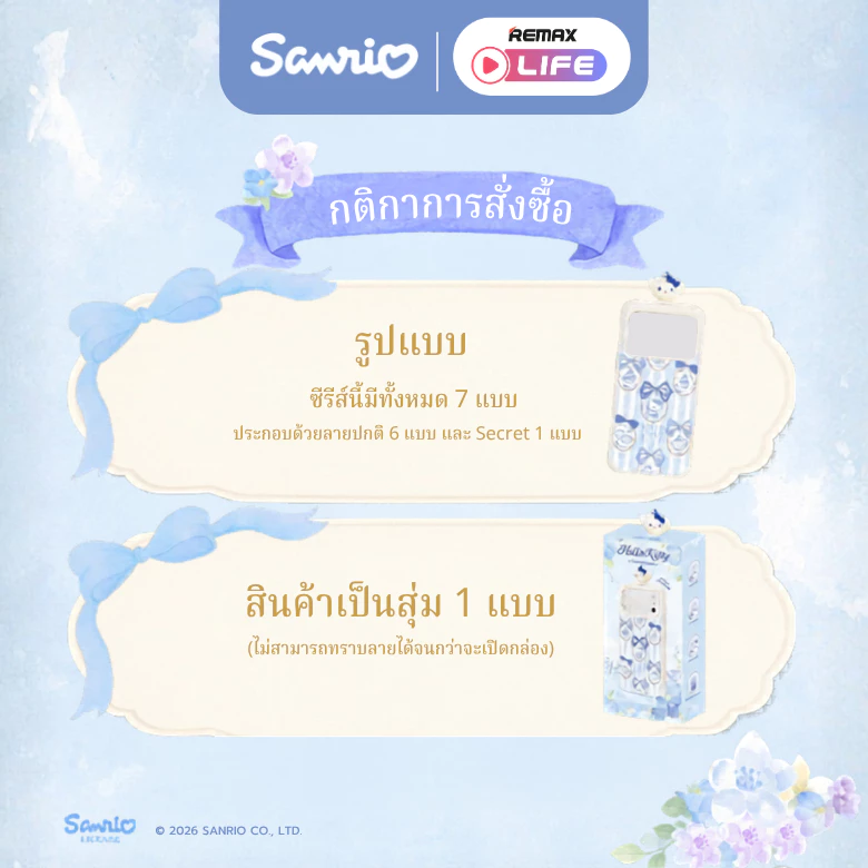 กล่องสุ่ม Sanrio Phone Case Hello Kitty Tea Party Series เคส IP 17 Pro Max thumbnail 6