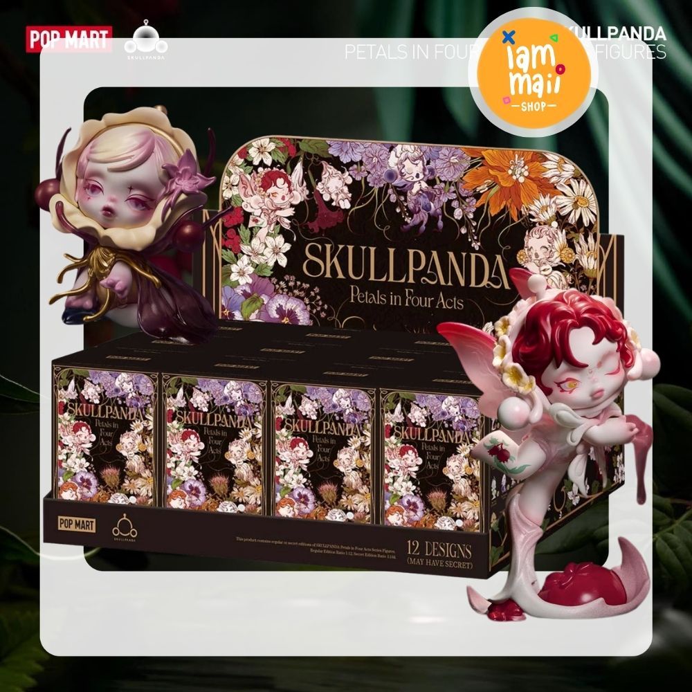 [ยกกล่อง] SKULLPANDA Petals in Four Acts Series POPMART พร้อมส่ง
