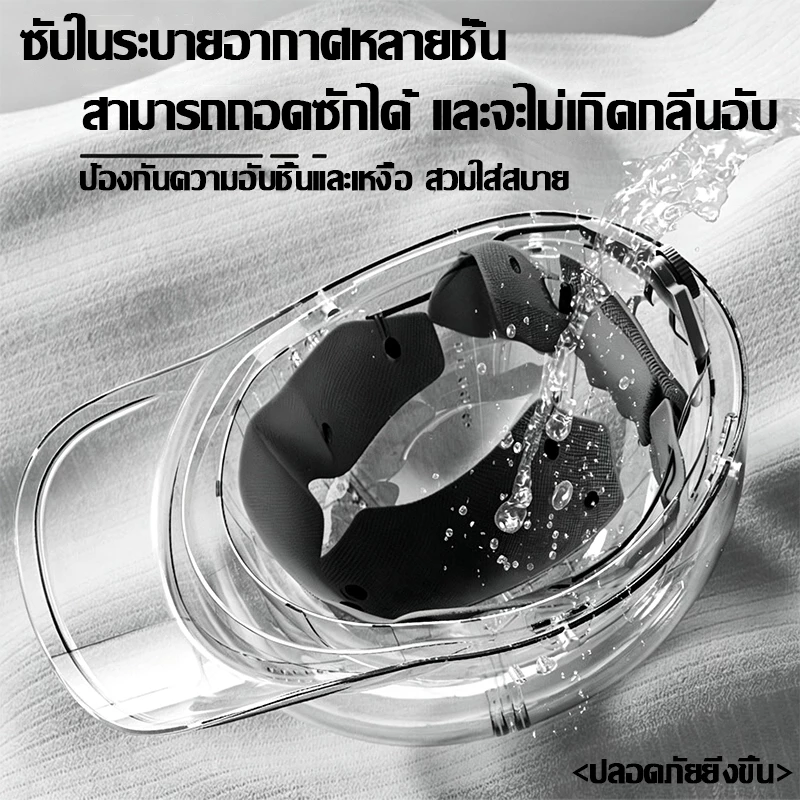 หมวกกันน็อคครึ่งใบ เปลือก ABS มีกระจกบังแดด thumbnail 8