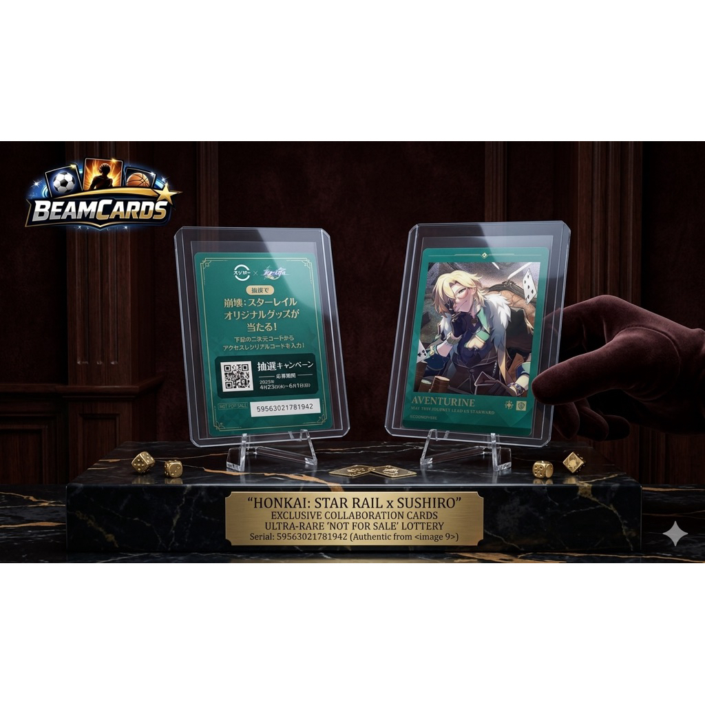🎲 [ULTRA RARE] Aventurine - Sushiro x Honkai: Star Rail "Exclusive Lottery Prize" 🎲
