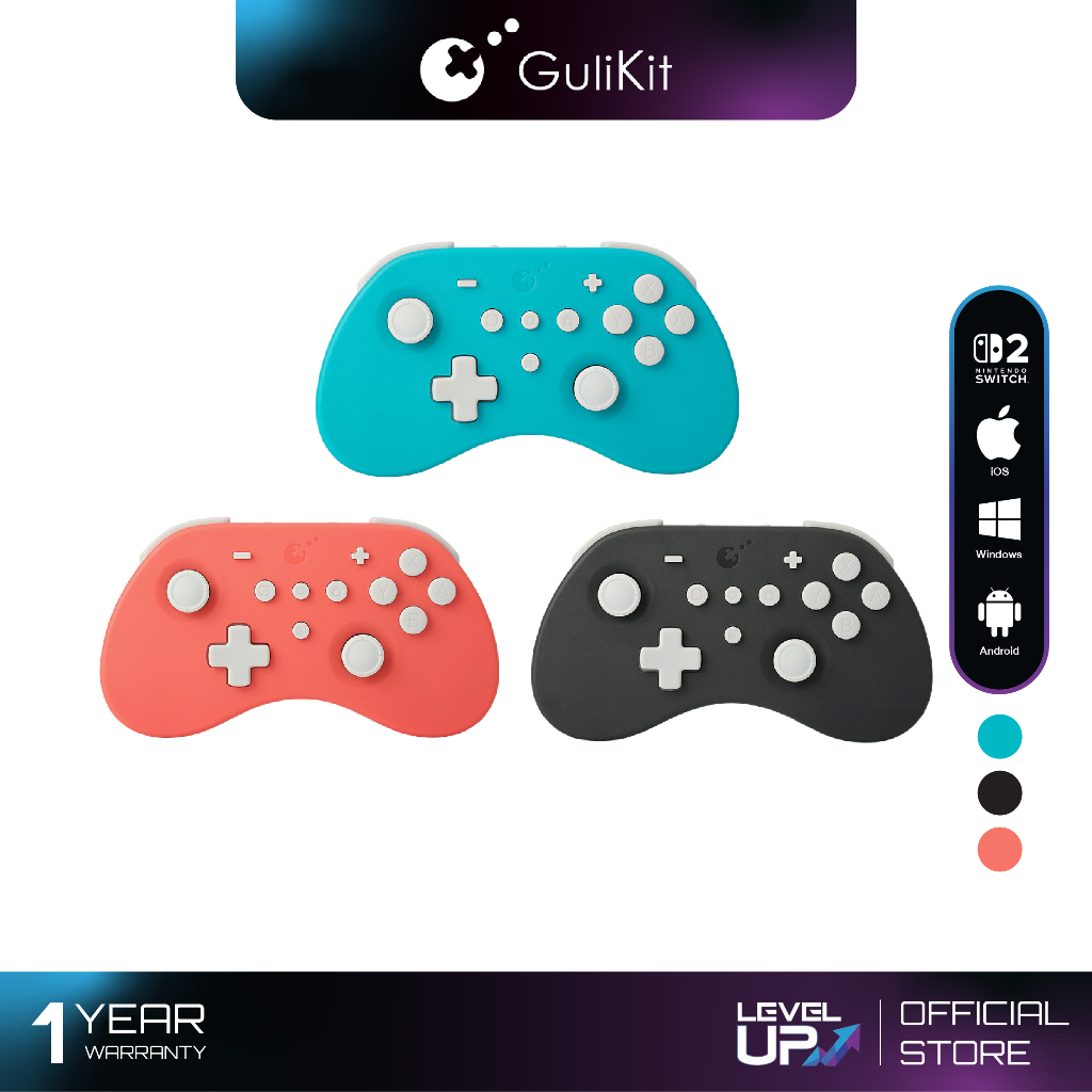 GuliKit Elves 2 Pro Wireless Controller ( คอนโทรลเลอร์ Switch1/2/PC/Android/IOS )
